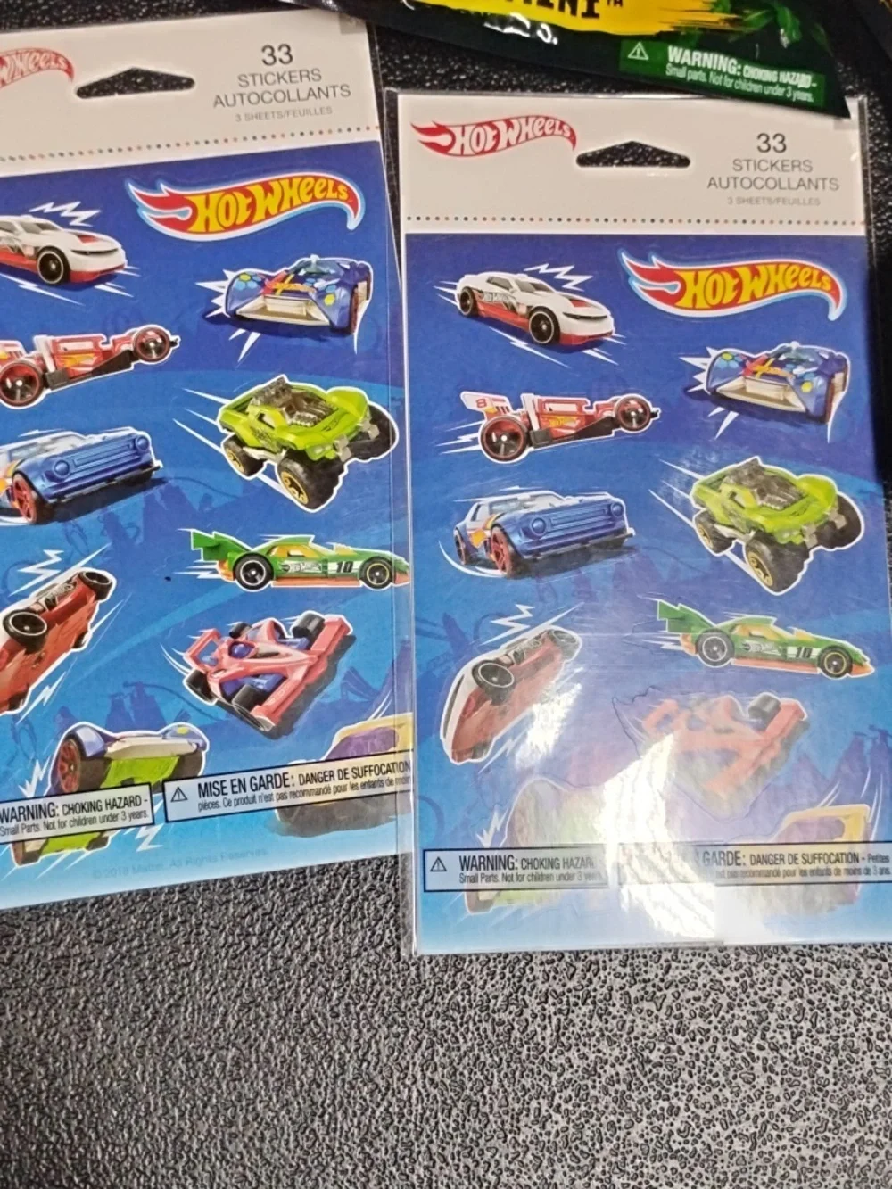 Mystery Diecast And Sticker Sheets